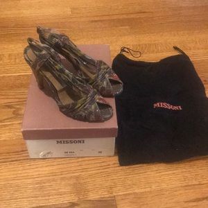 Glitter camo mission wooden sandals - HOT